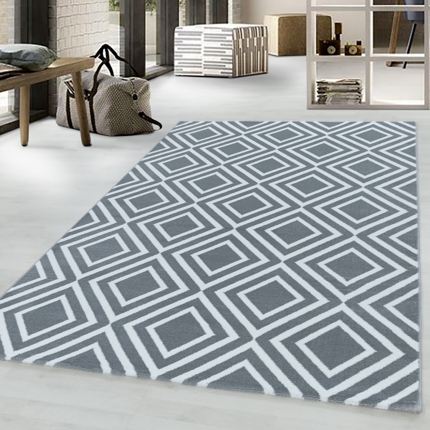 Costa Bohemian Chic Grey Rug